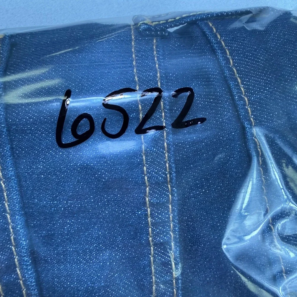 Levi's 505 Jeans Mens 36x32 Dark Wash Blue Stretch Straight Leg Regular Fit NEW